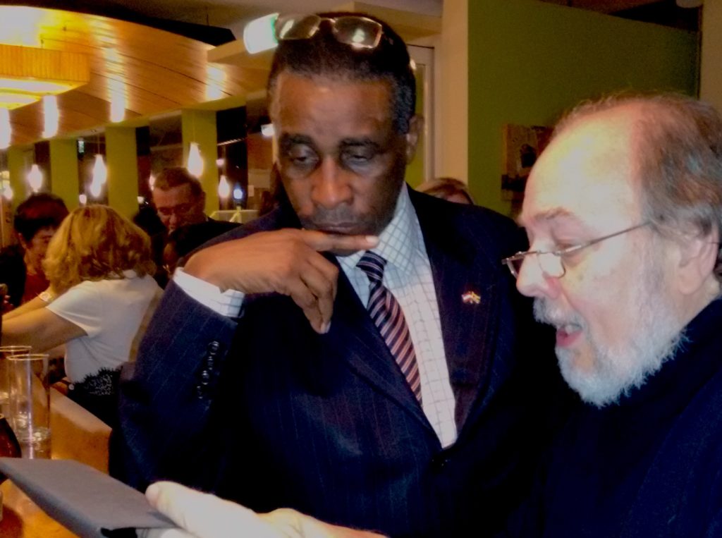 Dr. Elmar Wolff with Dr. Abel J.J. Rwendeire (Deputy Chairperson "National Planning Authority" Uganda)