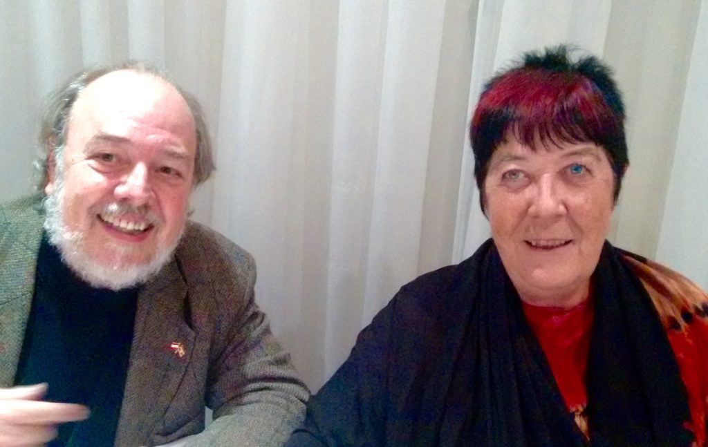 Dr. Elmar Wolff with Mrs. Maria Hirsch of the Östreich-Ugandische Freundschaftsgesellschaft
